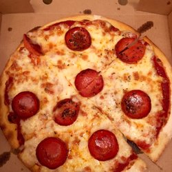 Cherry Box Pizza - The " American" Pizza - delicious pepperoni thin crust
