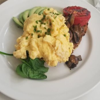 Playfair Cafe - Vegetarian breakfast. Bread, avocado, eggs, tomatoes, spinach and mushrooms. - Coffee & Tea Near Me - The Rocks, NSW Playfair Cafe - Vegetarian breakfast. Bread, avocado, eggs, tomatoes, spinach and mushrooms. - Coffee & Tea Near Me - The Rocks, NSW