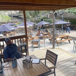 Two Bears Tap and Grill - Lots of room for friendly pets and no dogs allowed.