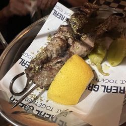The Real Greek - St Martin's Lane - Lamb skewer