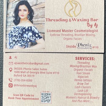 Threading & Waxing Bar By AJ - Threading Services Near Me - Buford, Georgia