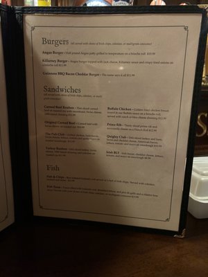 Menu photo 2 Quigley's Irish Pub Naperville, IL Menu photo 2 Quigley's Irish Pub Naperville, IL