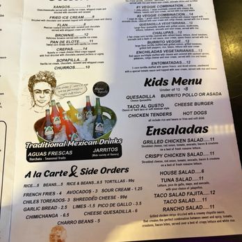 Mama Tequila - Menu, side 5 -- July 2026 - Mexican Near Me - Lexington, Kentucky