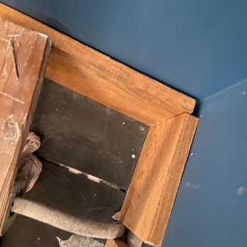 Angle Stone Development - Ignore the wire sticking up; that's my problem, and I told them to do it. Drink in that awesome corner joint, though. Quality. - General Contractors Near Me - Malden, Massachusetts