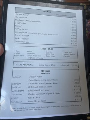 Menu photo 3 Stoneyfront Bar & Grill Kerby, OR