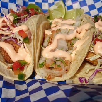 Scratch Cookery - grilled fish taco / shrimp taco / grilled fish taco - mild with secret orange sauce. - Food Trucks Near Me - San Jose, California Scratch Cookery - grilled fish taco / shrimp taco / grilled fish taco - mild with secret orange sauce. - Food Trucks Near Me - San Jose, California