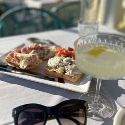 Cortona’s Italian Cuisine & Wine Bar - 4 bruschette and lemon drop martini