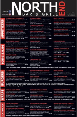 Menu photo 5 North End Bar & Grill Kenmore, NY Menu photo 5 North End Bar & Grill Kenmore, NY