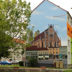 Dominikanerkloster Prenzlau - Künstlerische Hausbemalung in Prenzlau Motiv Kloster Prenzlau I