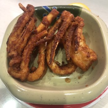 Genki Sushi - Squid Ika Geso Karaage - Sushi Bars Near Me - Honolulu, Hawaii