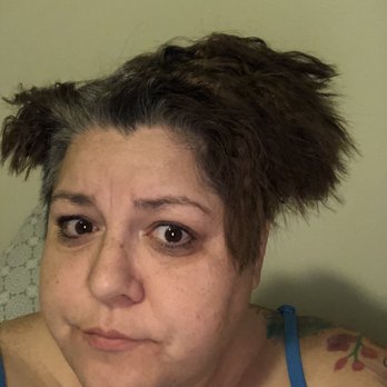 Etheral - Couple days after but this was the end result. Complete mess. How was I supposed to style this! - Hair Salons Near Me - St. George, Utah Etheral - Couple days after but this was the end result. Complete mess. How was I supposed to style this! - Hair Salons Near Me - St. George, Utah