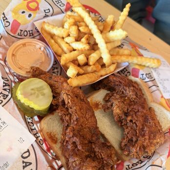 Dave's Hot Chicken - #Dave's #1 2 Tenders w/ Fries - Chicken Shop Near Me - Pleasant Hill, California Dave's Hot Chicken - #Dave's #1 2 Tenders w/ Fries - Chicken Shop Near Me - Pleasant Hill, California