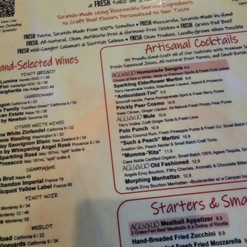 Agliolio - Menu - Italian Near Me - Boynton Beach, Florida
