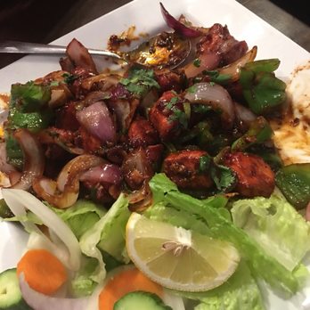 Raj Palace - Chicken 65 I think - black pepper was too strong and the pieces weren't soft.. I wouldn't order again - Indian Near Me - Calgary, Alberta