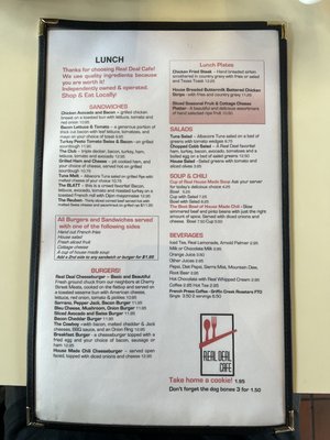 Menu photo 1 Real Deal Cafe Medford, OR Menu photo 1 Real Deal Cafe Medford, OR