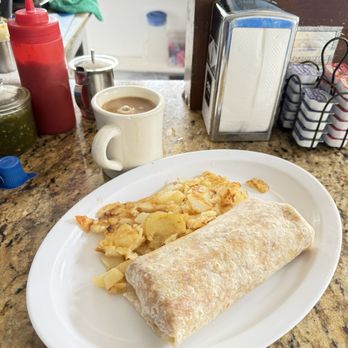Cozy Cafe - Chorizo & egg burrito - Greek Near Me - Redondo Beach, California