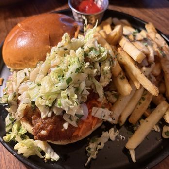 Thyme Table - thai hot crispy chicken sandwich - New American Near Me - Bay Village, Ohio Thyme Table - thai hot crispy chicken sandwich - New American Near Me - Bay Village, Ohio
