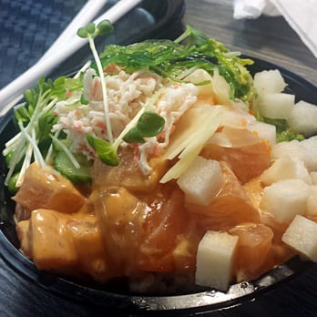 Ahipoki - A regular sized poke bowl. Look at all that fish! - Poke Near Me - Chandler, Arizona Ahipoki - A regular sized poke bowl. Look at all that fish! - Poke Near Me - Chandler, Arizona