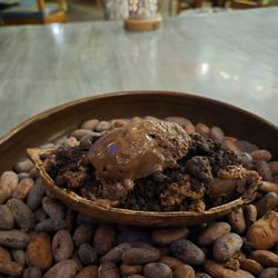 Casa Oaxaca - The best chocolate dessert in Mexico! Ice cream, mouse, and more presented in and on Cacao.