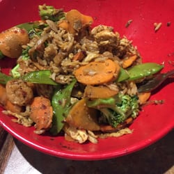 Genghis Grill - Chicken & shrimp! Got a large so I had leftovers!