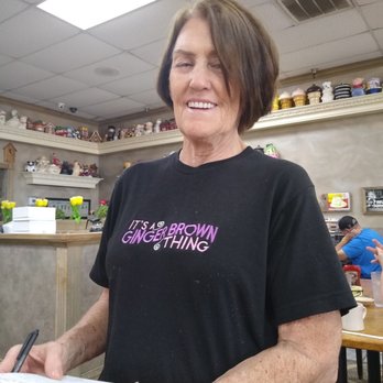 Ginger Brown's Old Tyme Restaurant & Bakery - Check out her shirt,cute! - American Near Me - Fort Worth, Texas
