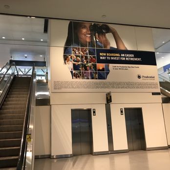 AirTrain JFK - You're headed toward the baggage claim. This is the view when Looking back up the main atrium area! - Train Stations Near Me
