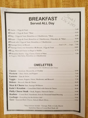 Menu photo 1 Sandi's Kountry Kitchen Mooers, NY Menu photo 1 Sandi's Kountry Kitchen Mooers, NY