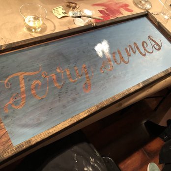 Board & Brush Creative Studios - Stencil down and ready for stenciling :) - Home Decor Near Me - Norfolk, Virginia
