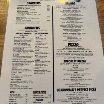 Boardwalk Cafe - Menu 6/25 - Pizza Near Me - Peru, Indiana