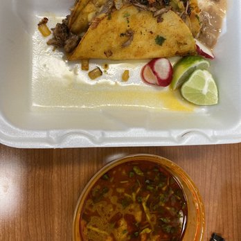 Taco Tuesdays - Birra de chiva (goat meat quesadilla with consume) - Mexican Near Me - West Sacramento, California