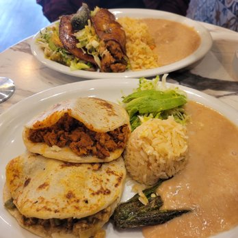 Phatties - Gorditas Plate with chicharron & adobada Queretaro style enchiladas with soyrizo potatoes & nopales - Mexican Near Me - Escondido, California