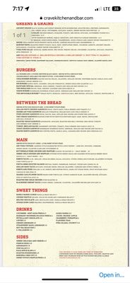 Menu photo 4 Crave Kitchen and Bar El Paso, TX Menu photo 4 Crave Kitchen and Bar El Paso, TX