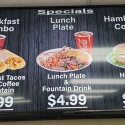 Specials menu