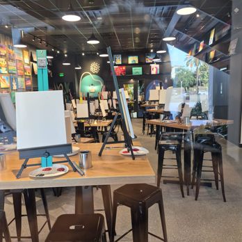 Muse Paintbar - Room setup - Paint & Sip Near Me - Palm Beach Gardens, Florida Muse Paintbar - Room setup - Paint & Sip Near Me - Palm Beach Gardens, Florida