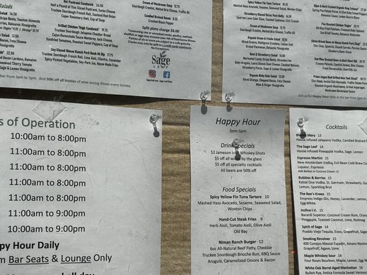 Menu photo 3 Sage Leaf Reno, NV