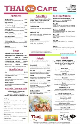 Menu photo 2 Thai 98 Cafe Gulf Breeze, FL