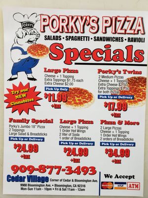 Menu photo 8 Porky's Pizza Bloomington, CA