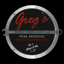 Greg's Mower Shop - This is my newest logo. All the credit going to my brother, Jeremy Burch. Thanks bro!