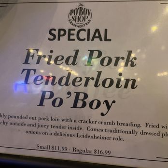 The Po'Boy Shop - Special of the day - Cajun/Creole Near Me - Decatur, Georgia The Po'Boy Shop - Special of the day - Cajun/Creole Near Me - Decatur, Georgia