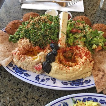 Jerusalem Organic Kitchen - Falafel platter with hummus - Middle Eastern Near Me - Berkeley, California