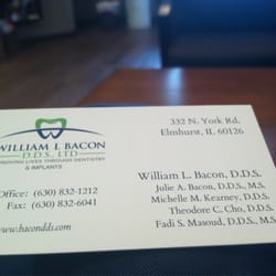 Bacon William, DDS - New business card