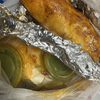 Tortas GDL y Más - Breakfast chorizo burrito drowned in oil - Mexican Near Me - San Jose, California Tortas GDL y Más - Breakfast chorizo burrito drowned in oil - Mexican Near Me - San Jose, California