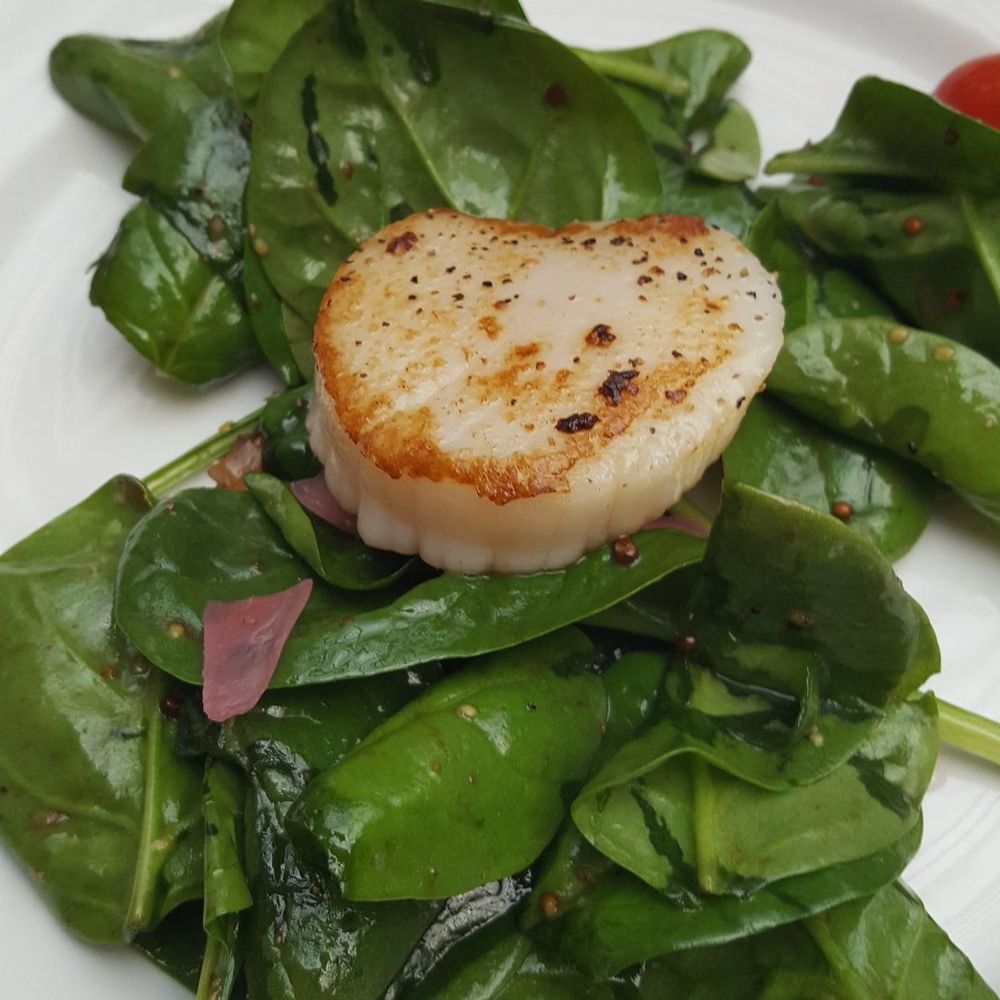 III Forks - Scallop and spinach salad - Steakhouses Near Me - Frisco, Texas