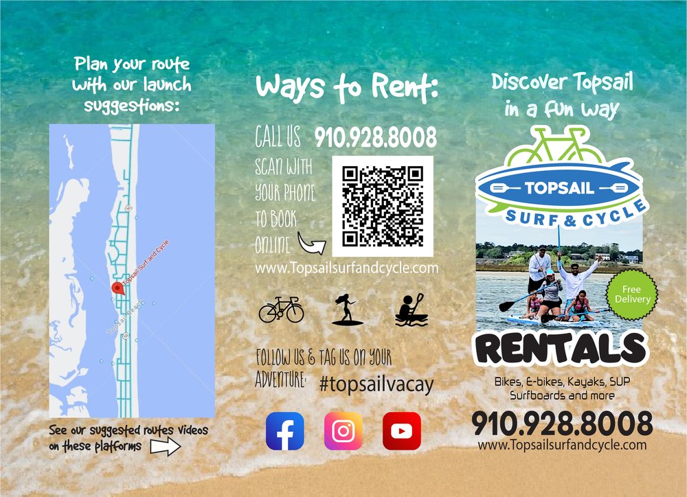 TOPSAIL SURF & CYCLE Updated September 2024 714 S Anderson Blvd