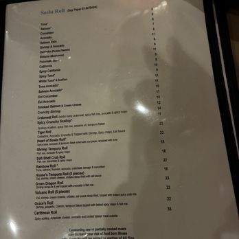 Grace's Steak & Seafood - Sushi menu - Asian Fusion Near Me - Bowie, Maryland Grace's Steak & Seafood - Sushi menu - Asian Fusion Near Me - Bowie, Maryland