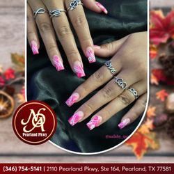 Embrace the charm of pink with our stunning nail design. Elevate your style with this vibrant and timeless choice for any occasion.