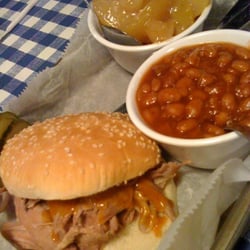 Mark's Feed Store - Pulled pork platter.