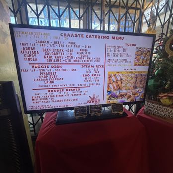 Chaaste Family Market - Catering menu - Filipino Near Me - Pasadena, California Chaaste Family Market - Catering menu - Filipino Near Me - Pasadena, California