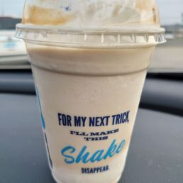 Delicious concrete! We did vanilla with salted caramel and peanut butter Delicious concrete! We did vanilla with salted caramel and peanut butter