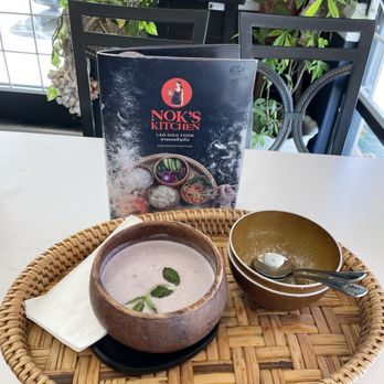 Nok’s Kitchen - Taro dessert with coconut milk - Laotian Near Me - Westminster, California Nok’s Kitchen - Taro dessert with coconut milk - Laotian Near Me - Westminster, California